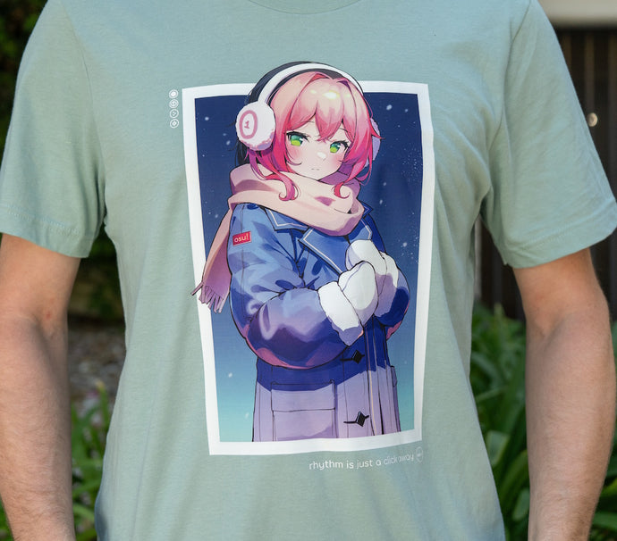 osu! t-shirt - winter pippi (green)
