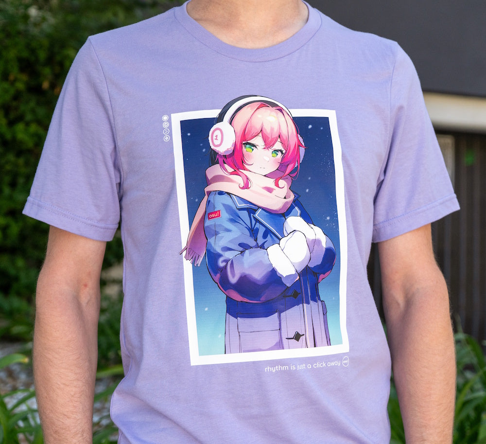 osu! t-shirt - winter pippi (purple)
