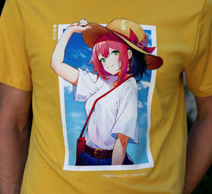 osu! t-shirt - summer pippi (yellow)