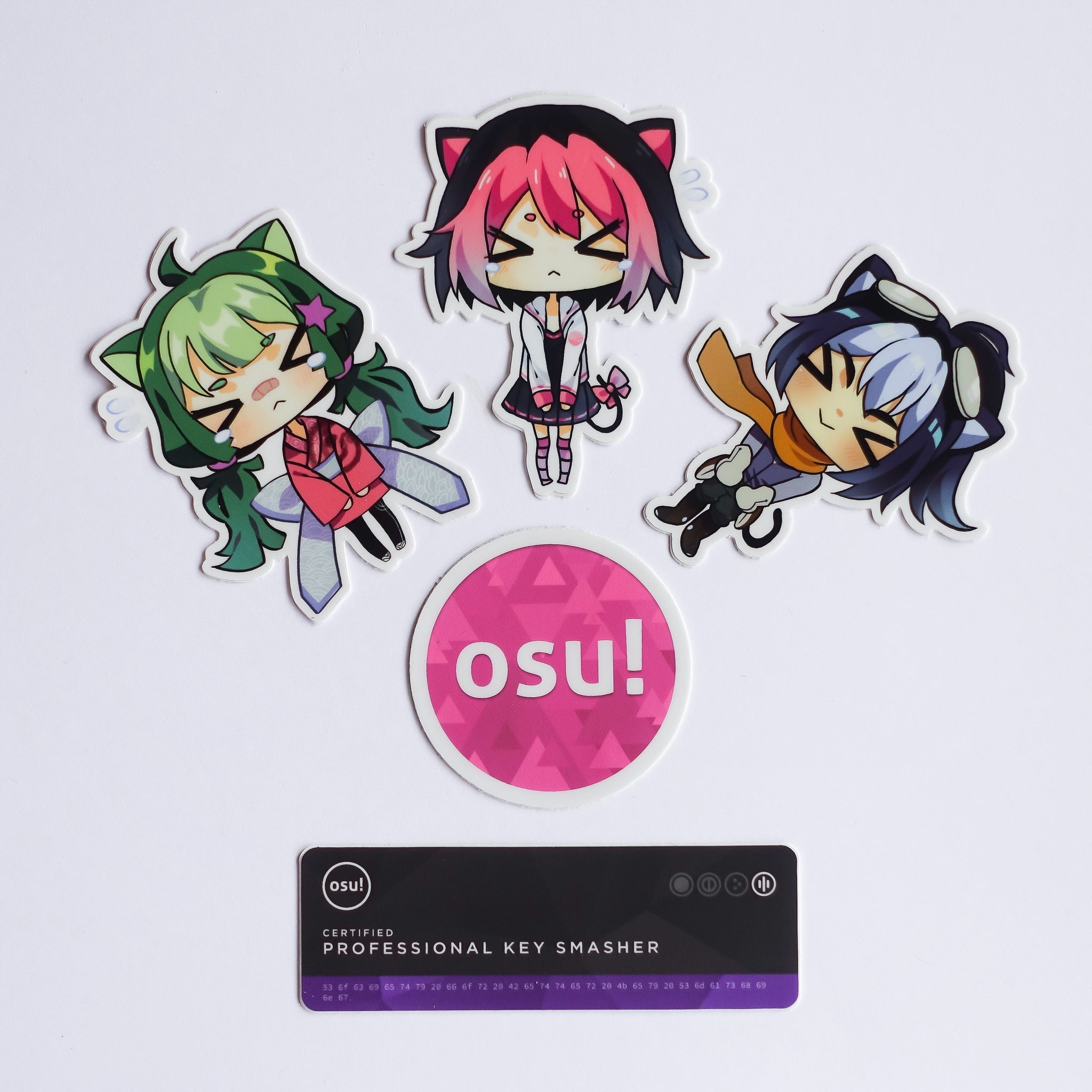 Osu Keyboard Sticker osu! stickers (set of 5) – osu! store